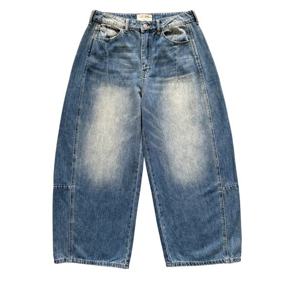 Lov Mor Barrel Jeans Womens size M 8 10 baggy Boho baggy skater hipster retro - Picture 1 of 12